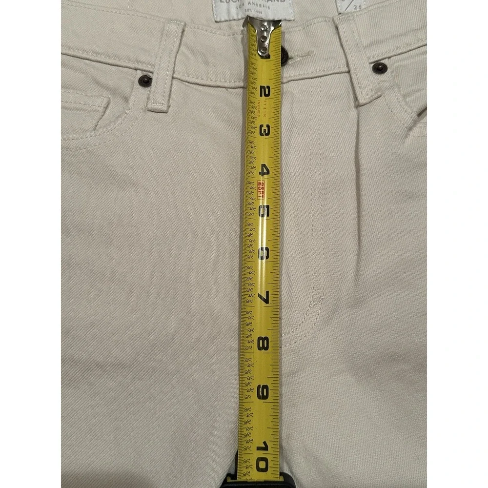 Lucky Brand Pants Women's Size 2/26 Relaxed Taper 4 Way Stretch NWT White‎ R9